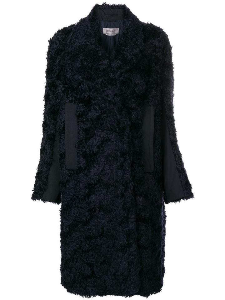 Sportmax Furry Coat - Blue