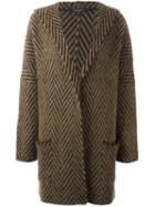 Roberto Collina Single Breasted Coat, Women's, Size: Medium, Black, Nylon/mohair/merino