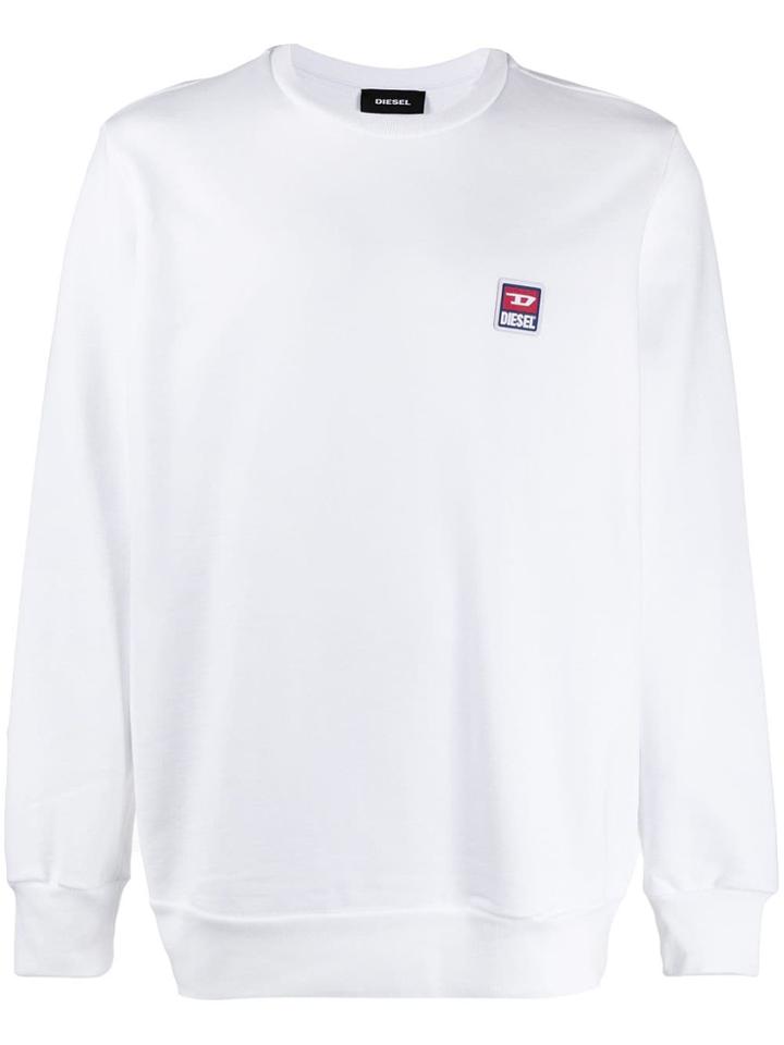 Diesel '90s Logo Patch Sweatshirt - White