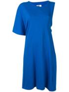 Mm6 Maison Margiela Oversized Asymmetric Dress - Blue