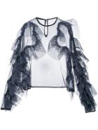 Roberts Wood Scallop Long Sleeve Top - Black