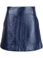 Creatures Of The Wind 'sage' Mini Skirt, Women's, Size: 2, Blue, Cotton/viscose