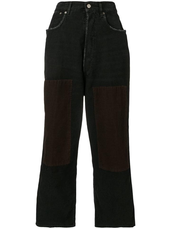 Golden Goose Deluxe Brand Wide Leg Corduroy Trousers - Black