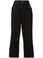 Golden Goose Deluxe Brand Wide Leg Corduroy Trousers - Black