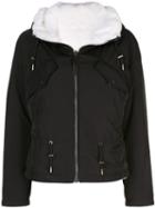 Yves Salomon Army Cropped Hooded Parka - Black