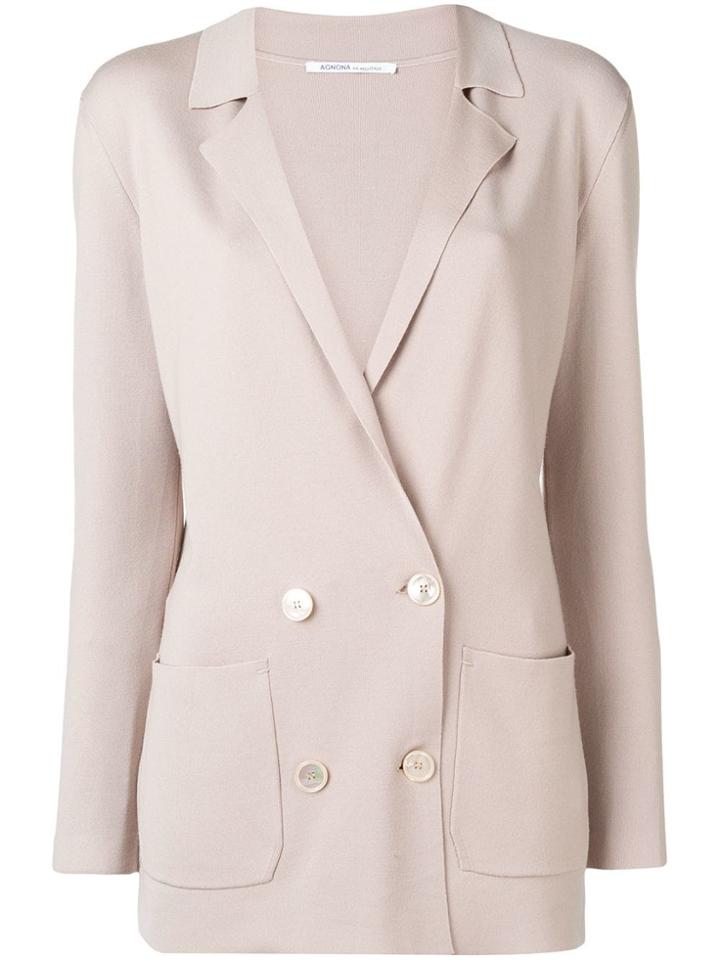 Agnona Double-breasted Jacket - Neutrals