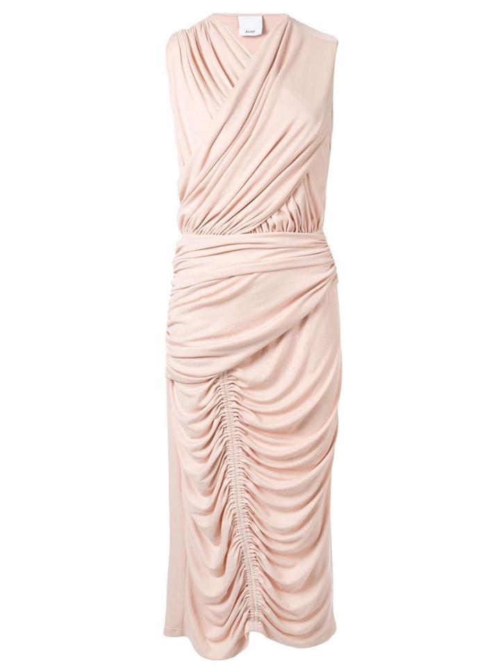 Acler Palmer Draped Midi Dress - Pink