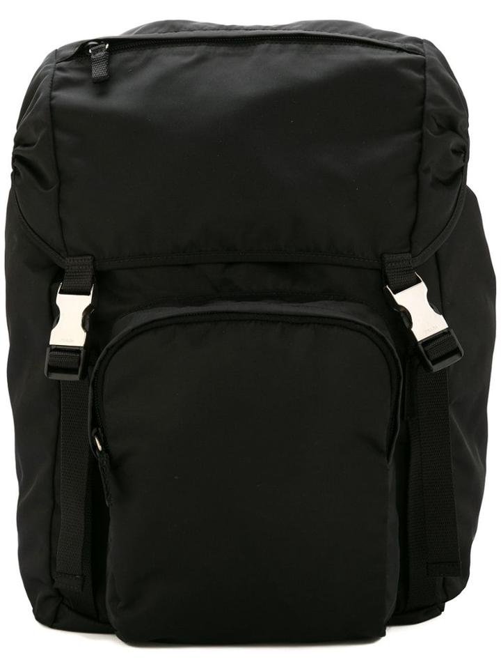 Prada Vintage Prada Backpack Hand Bag - Black