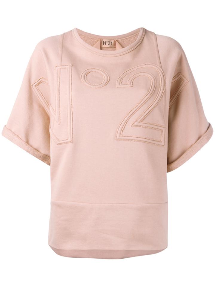 No21 Oversized Sweatshirt - Pink & Purple