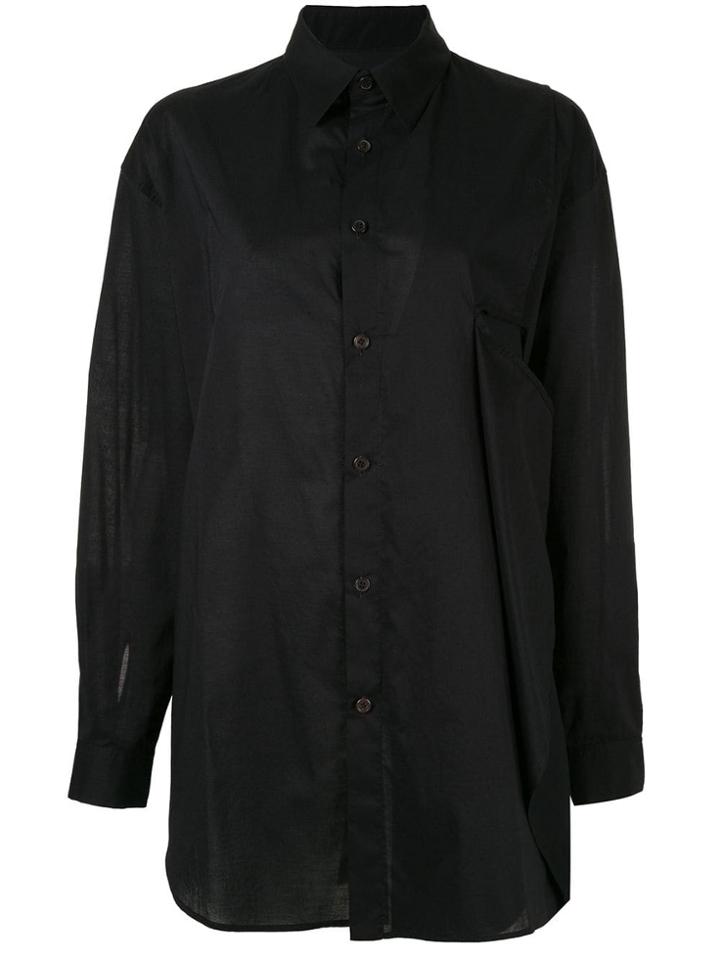 Y's Plain Shirt - Black