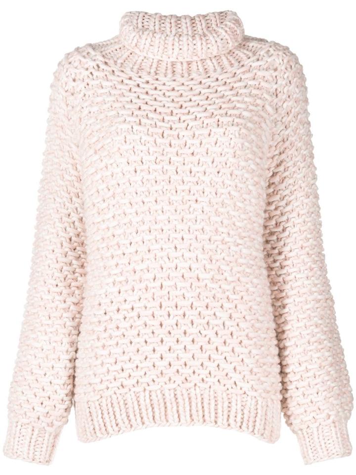 I Love Mr Mittens Pearl Knit Jumper - Pink