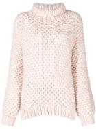 I Love Mr Mittens Pearl Knit Jumper - Pink