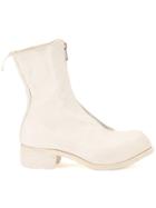 Guidi Front Zip Boots - White