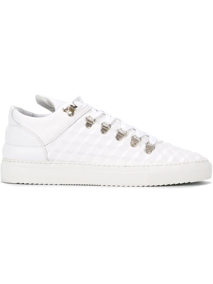 Filling Pieces Patterned Lace Up Low Top Sneakers