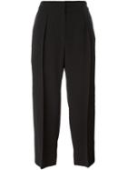 Brunello Cucinelli Cropped Trousers, Women's, Size: 38, Black, Acetate/silk/polyester/cupro