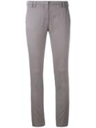 Eleventy - Super Skinny Cropped Trousers - Women - Cotton/spandex/elastane - 28, Nude/neutrals, Cotton/spandex/elastane