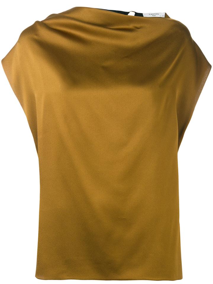 Lanvin Strap Back Blouse - Green