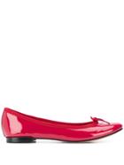 Repetto Patent Leather Ballerina Shoes - Red