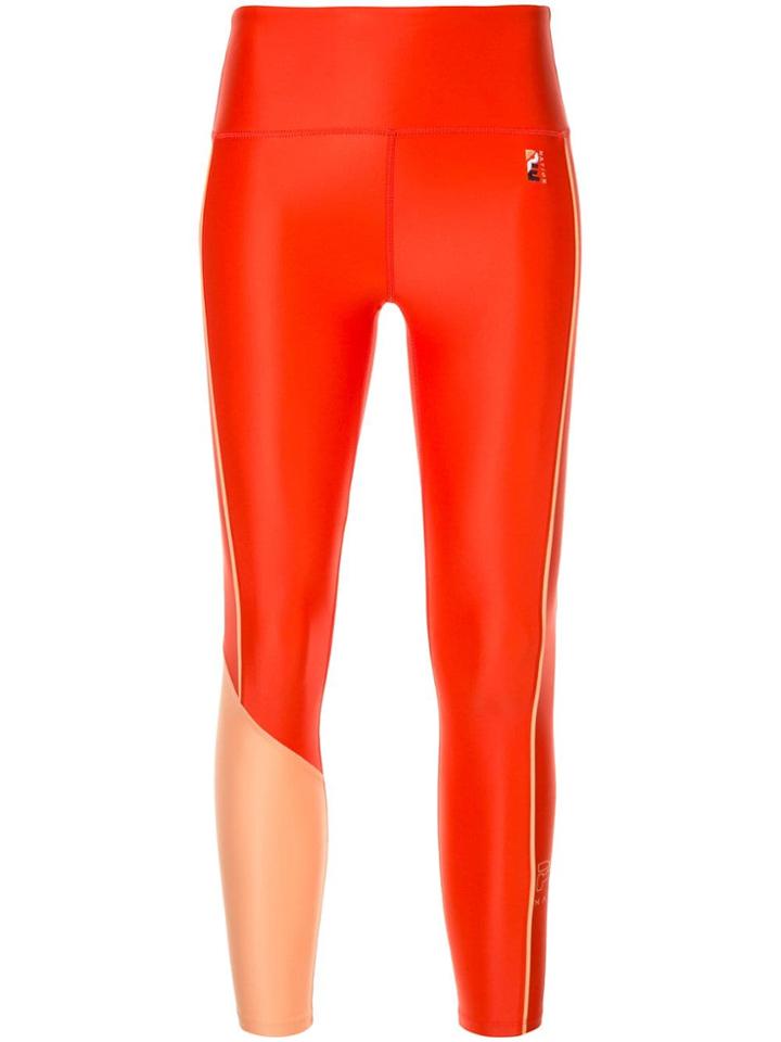 P.e Nation Cutshot Leggings - Red