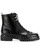 Valentino Valentino Garavani Soul Rockstud Combat Boots - Black