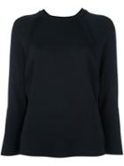 Marni Raglan Sleeve Sweater, Women's, Size: 42, Blue, Silk/virgin Wool