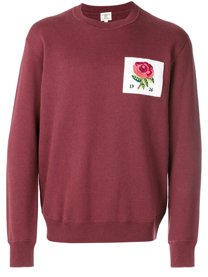 Kent & Curwen Rose Patch Sweatshirt - Red