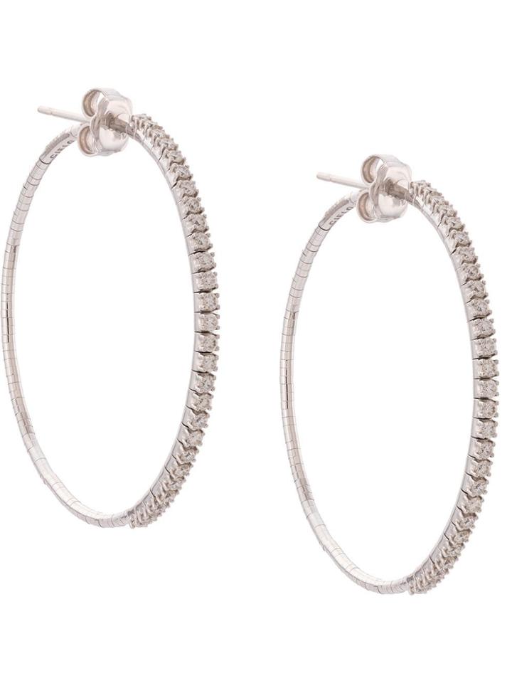 Mattia Cielo Embellished Hoop Earrings - Gold