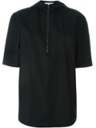 Cédric Charlier Hooded Top, Women's, Size: 40, Black, Cotton