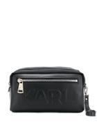 Karl Lagerfeld Karl Ikonik Logo Wash Bag - Black