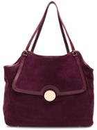 L'autre Chose Foldover Top Tote Bag - Pink & Purple