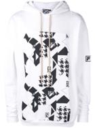 Liam Hodges Front Print Hoodie - White