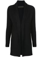 The Elder Statesman Cashmere Shawl Collar Cardigan, Women's, Size: Medium, Black, Cashmere
