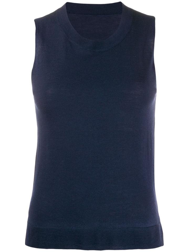 Sottomettimi Fine Knit Tank Top - Blue