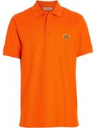 Burberry Archive Logo Cotton Piqué Polo Shirt - Yellow & Orange