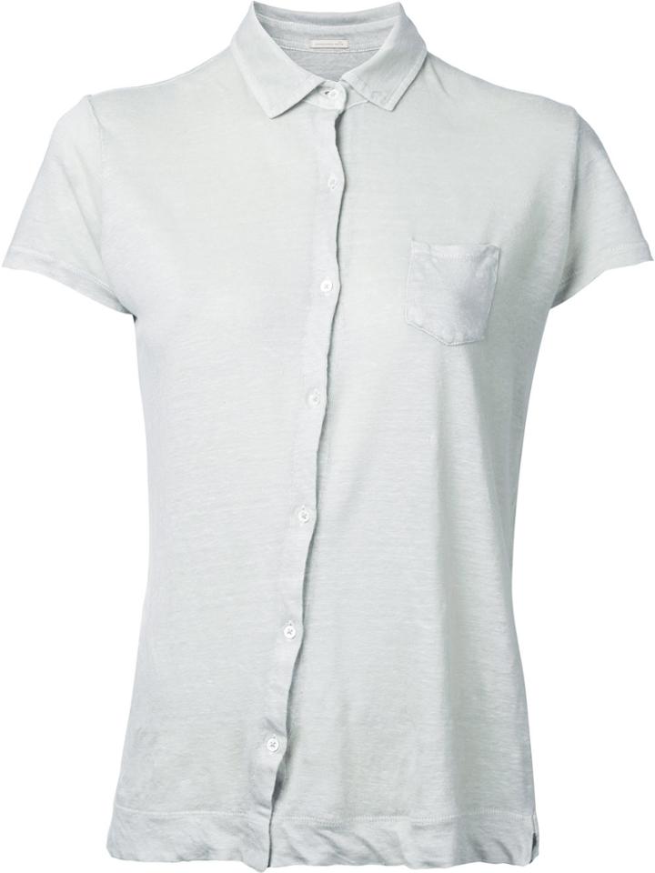 Massimo Alba Off-center Button Fastening Shirt - Nude & Neutrals
