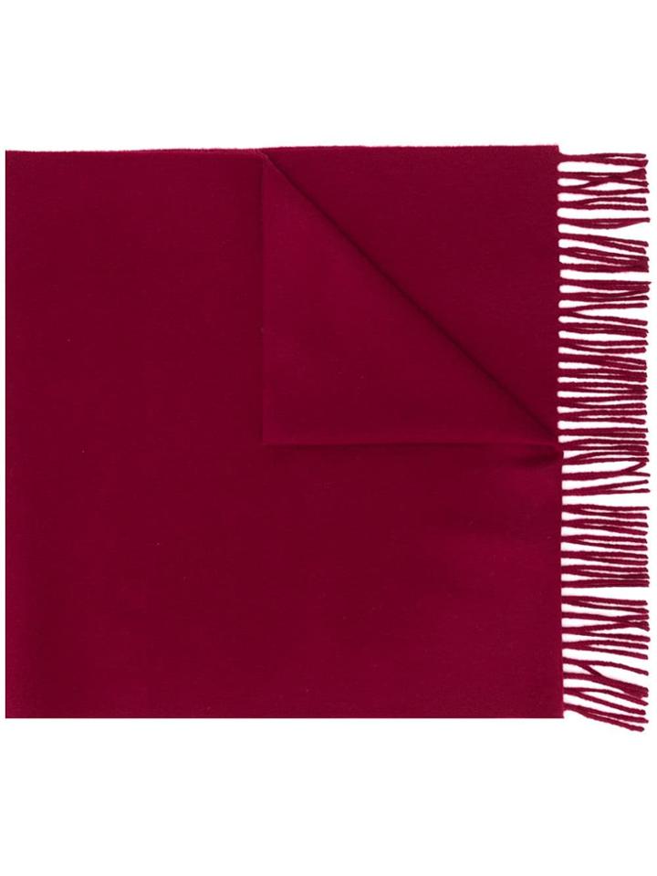 Lanvin Fringed Scarf - Red