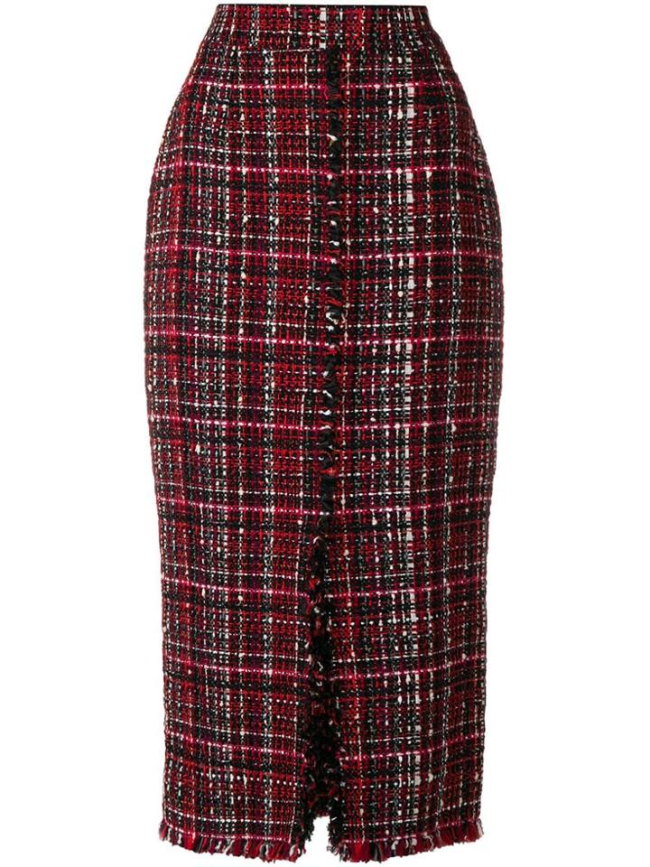 Alexander Mcqueen Pencil Skirt - Red