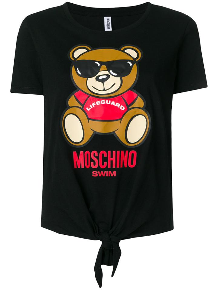 Moschino Bear Printed T-shirt - Black