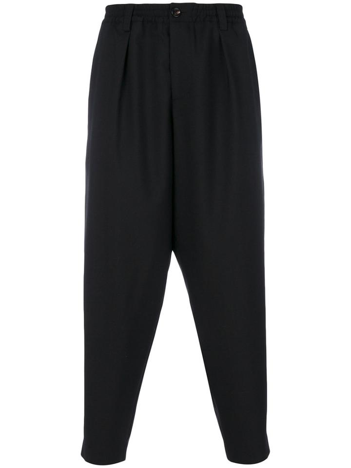 Marni - Drop Crotch Trousers - Men - Cotton/wool - 44, Black, Cotton/wool