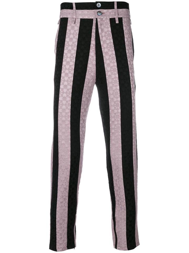 Damir Doma Striped Trousers - Black