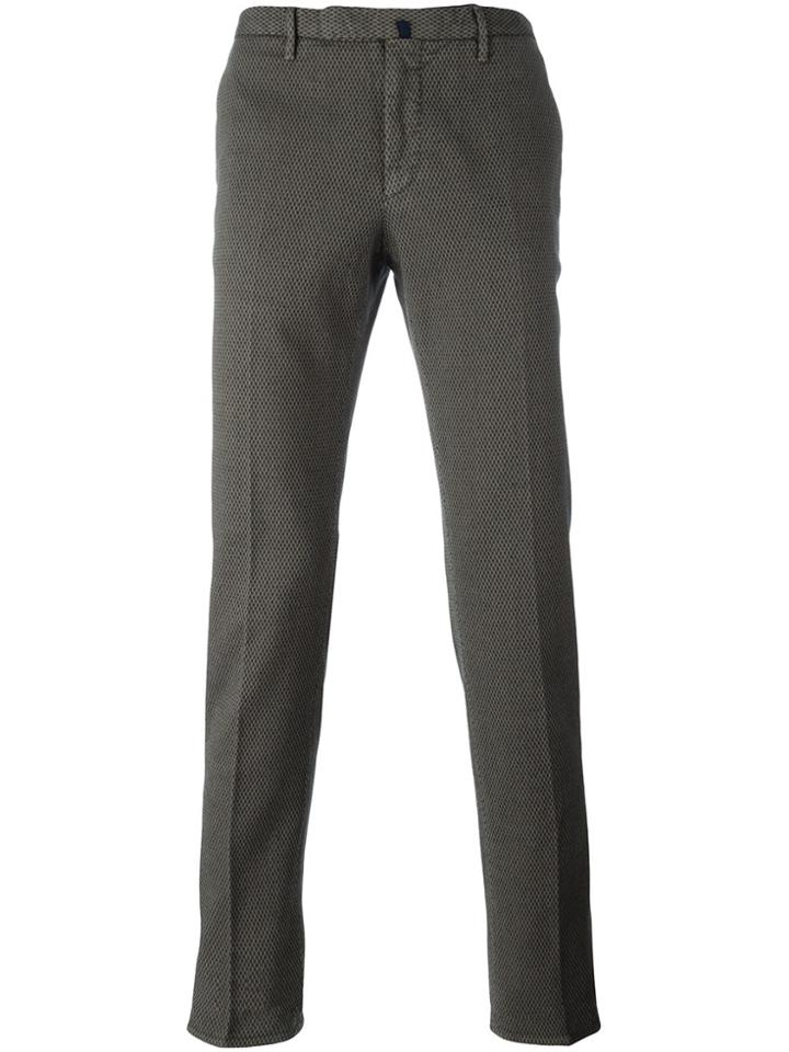 Incotex Jacquard Chinos - Green