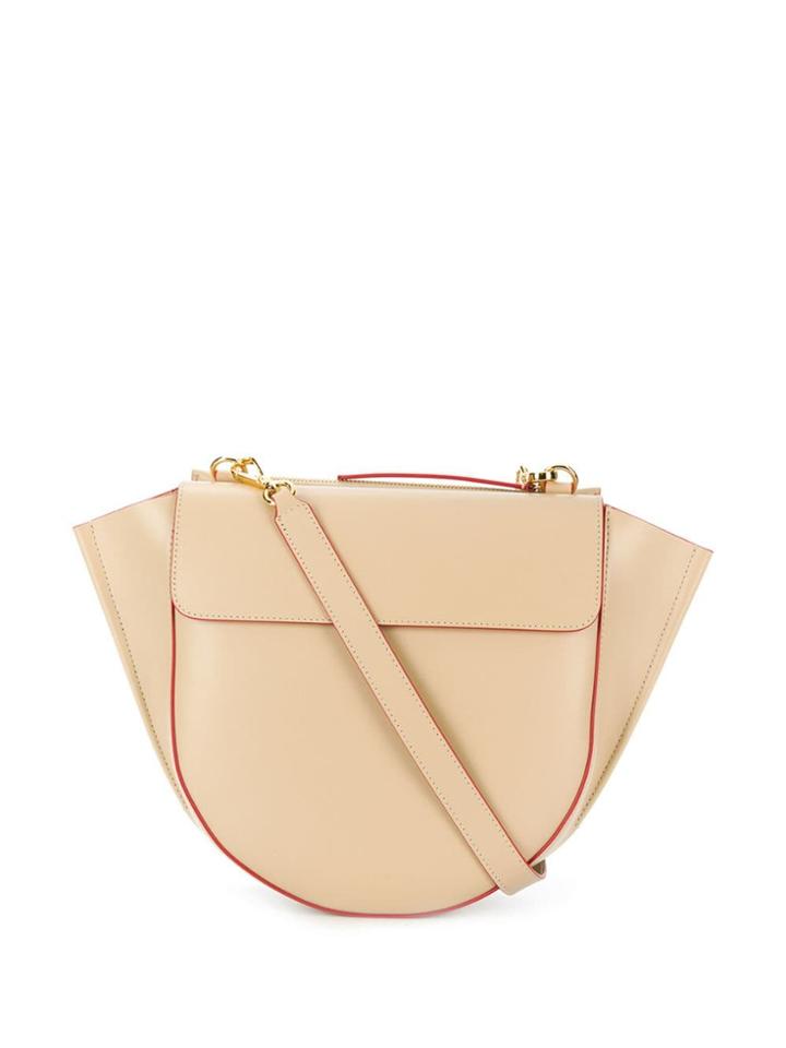 Wandler Contrast Piping Shoulder Bag - Neutrals