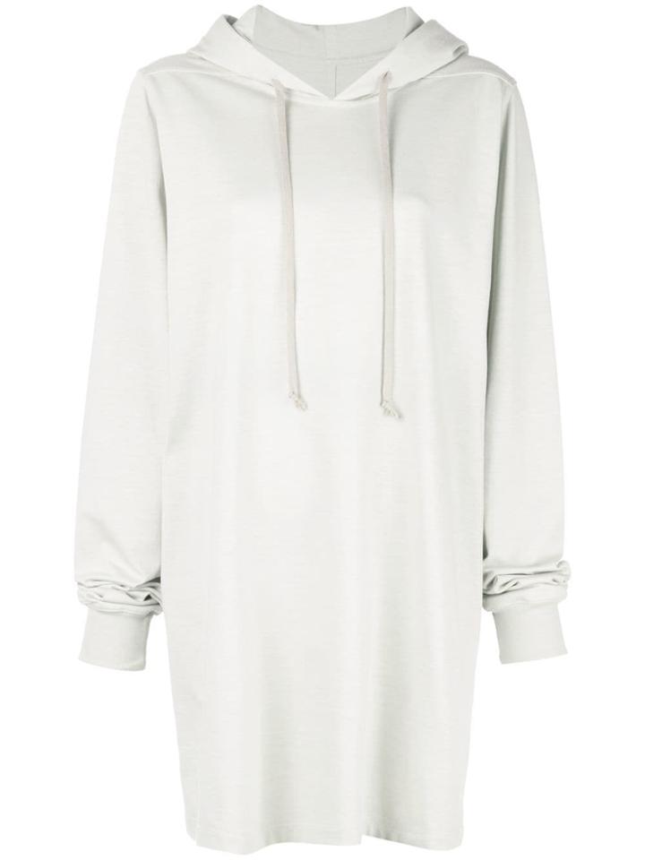 Rick Owens Long Basic Hoodie - Grey