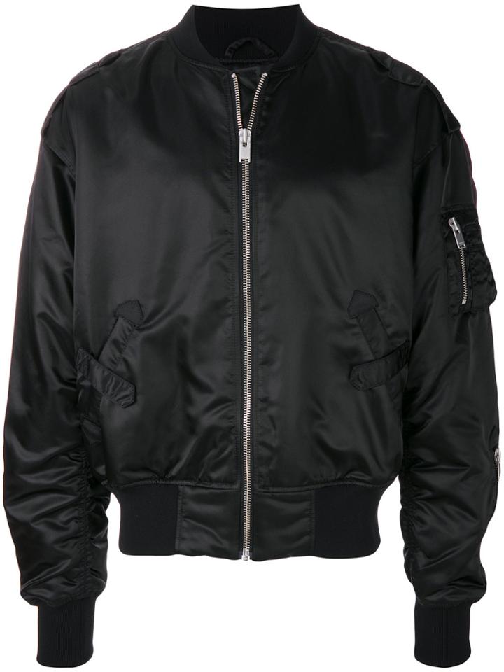 Misbhv Zip-detailed Bomber Jacket - Black