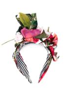Dolce & Gabbana - Appliquéd Floral-print Headband - Women - Cotton - One Size, Cotton