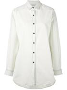 Iro - Distressed Shirt - Women - Cotton - 38, Nude/neutrals, Cotton