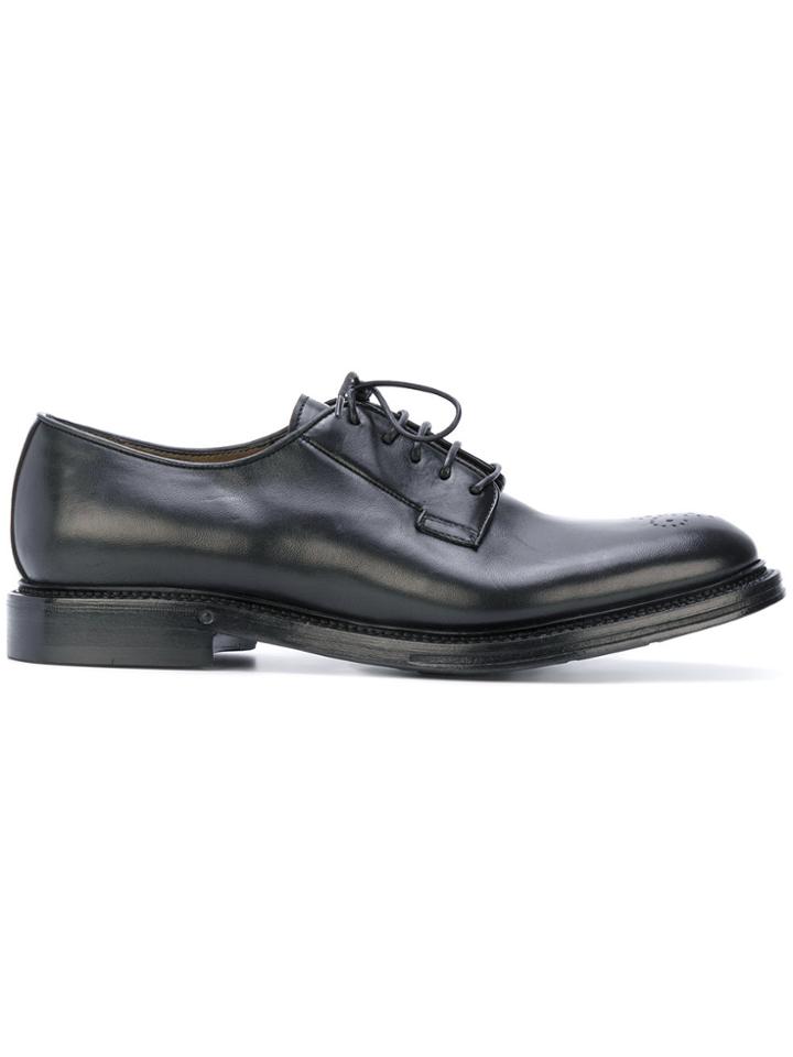 Silvano Sassetti Flower Brogues - Black