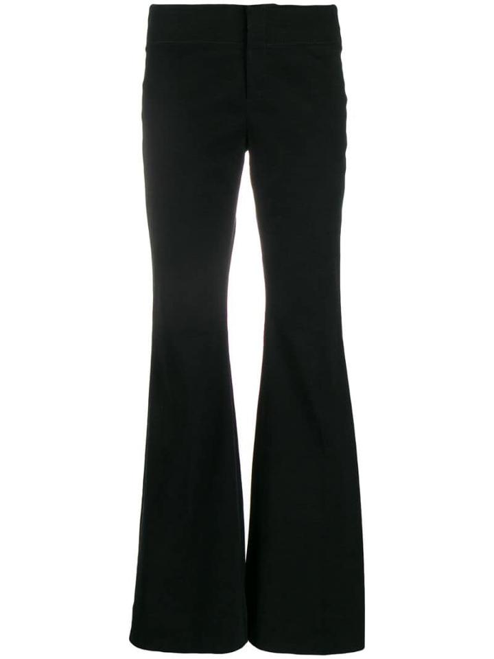 Gucci Pre-owned 2000's Back Lace-up Flared Trousers - Black