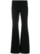 Gucci Pre-owned 2000's Back Lace-up Flared Trousers - Black