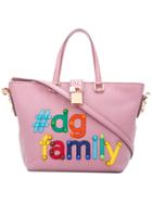 Dolce & Gabbana Dg Family Tote - Pink & Purple